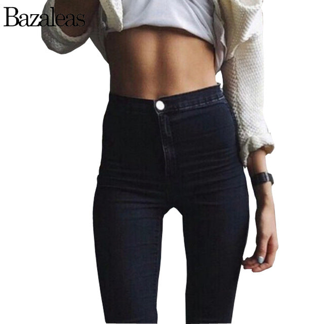 2018 Summer Women Jeans Stretch Skinny Pant elastic Denim Jean High Waist Slim Casual Pencil Jeans