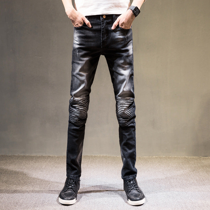 Hot sale 2018 Black Jeans Men Straight Denim Jeans Trousers Plus Size 27-36 High Quality Cotton Buttons Men`s Jeans