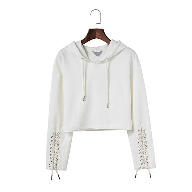 Women Fashion Hoodies Sweatshirt 2018 Spring Autumn Long Sleeve Stylish Crop Top  Hoodies Casual Sweatshirt Tracksuit