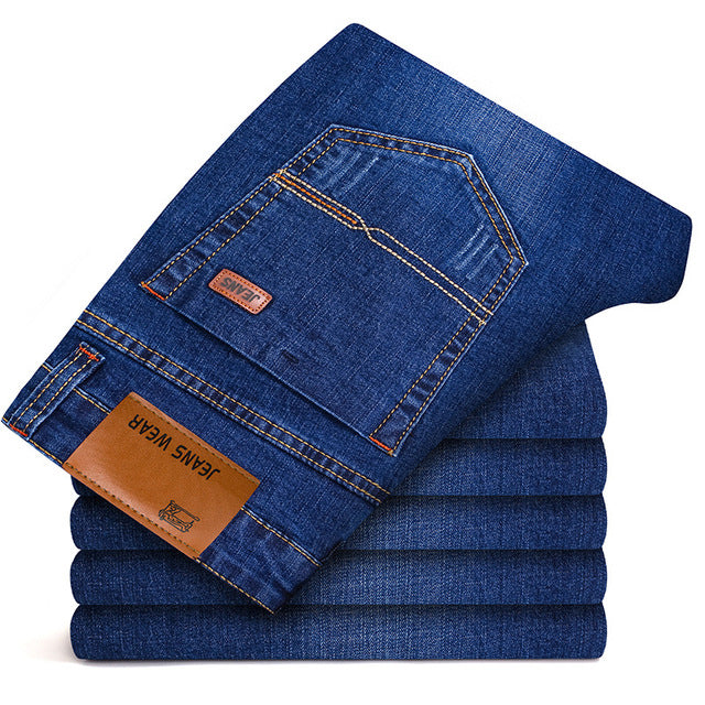 2018 New Spring men's Jeans Classic Jean Slim Pants Skinny Youth man Straight Trousers male Cloth Elastic Jeans Tide Fashion Hot