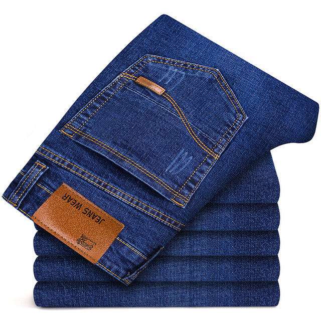 2018 New Spring men's Jeans Classic Jean Slim Pants Skinny Youth man Straight Trousers male Cloth Elastic Jeans Tide Fashion Hot