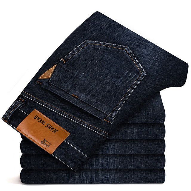 2018 New Spring men's Jeans Classic Jean Slim Pants Skinny Youth man Straight Trousers male Cloth Elastic Jeans Tide Fashion Hot