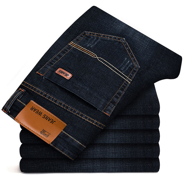 2018 New Spring men's Jeans Classic Jean Slim Pants Skinny Youth man Straight Trousers male Cloth Elastic Jeans Tide Fashion Hot