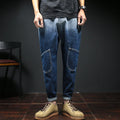 New Arrival 2018 New Listing Zipper Fly Medium Weight Softener Full Length Wind Jeans Trend Personality Pants Free Shipping