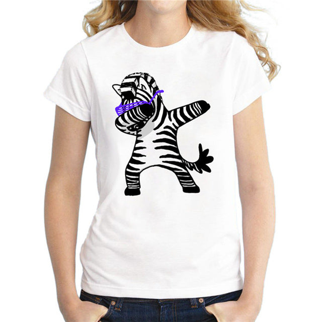 Faroonee Unicorn t-shirt Female 2018 Spring Summer Woman Fashion Tops Ladies Tee Shirts Casual Short Sleeve T-shirt Tops Tees 4X