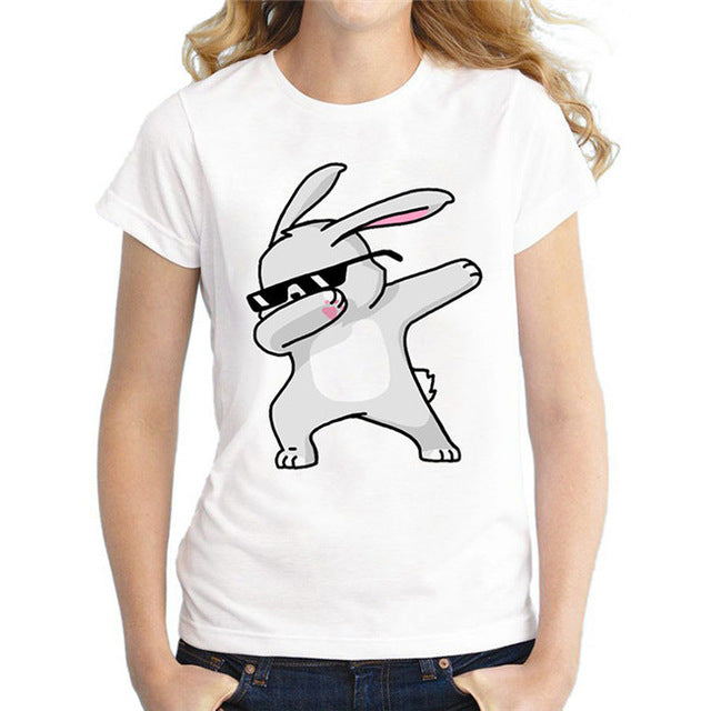 Faroonee Unicorn t-shirt Female 2018 Spring Summer Woman Fashion Tops Ladies Tee Shirts Casual Short Sleeve T-shirt Tops Tees 4X