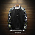Men Sweatshirt Floral Printed Streetwear Moletom Masculino Sweatshirts Sudadera Hombre Male Pullover patchwork Sweatshirts homme