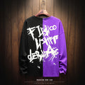 Privathinker Men INS 2018 Clothing Mens Hiphop Letter Print Stitching Hoodies Male Oversized Japanese Loose Harajuku Hoodie 5XL
