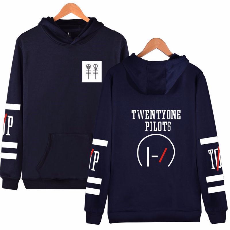 Kassidy's Twenty One Pilots Hoodies Letter Hip Hop Music Character Pattern Hoodie Sweatshirt Men And Women Sudaderas Para Hombre