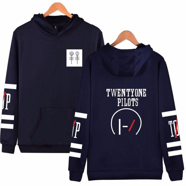 Kassidy's Twenty One Pilots Hoodies Letter Hip Hop Music Character Pattern Hoodie Sweatshirt Men And Women Sudaderas Para Hombre