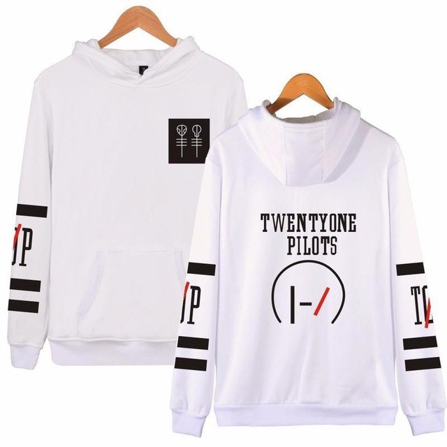 Kassidy's Twenty One Pilots Hoodies Letter Hip Hop Music Character Pattern Hoodie Sweatshirt Men And Women Sudaderas Para Hombre