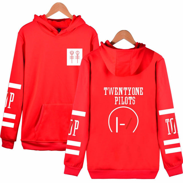 Kassidy's Twenty One Pilots Hoodies Letter Hip Hop Music Character Pattern Hoodie Sweatshirt Men And Women Sudaderas Para Hombre