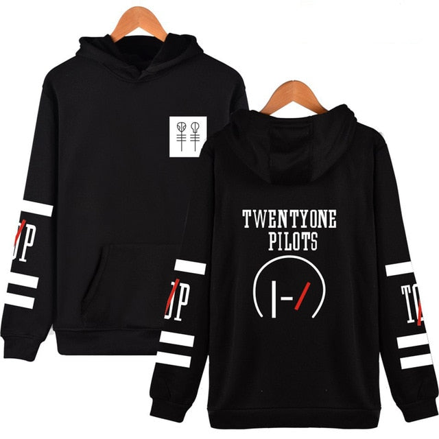 Kassidy's Twenty One Pilots Hoodies Letter Hip Hop Music Character Pattern Hoodie Sweatshirt Men And Women Sudaderas Para Hombre