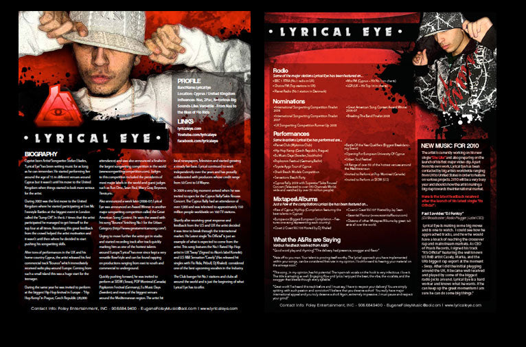 Artist/Label Press Release